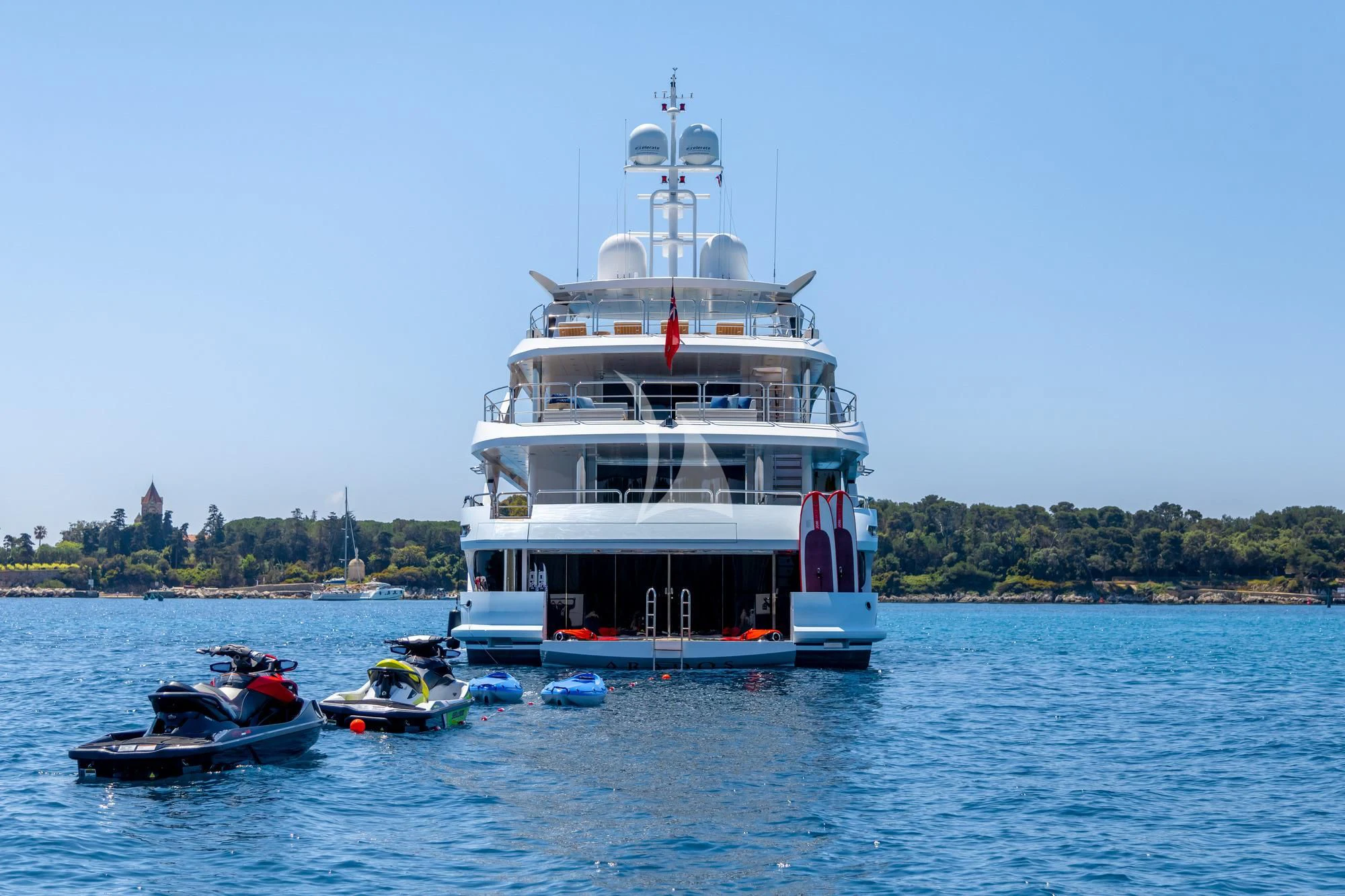 a large boat in the water aboard ARADOS Yacht for Charter