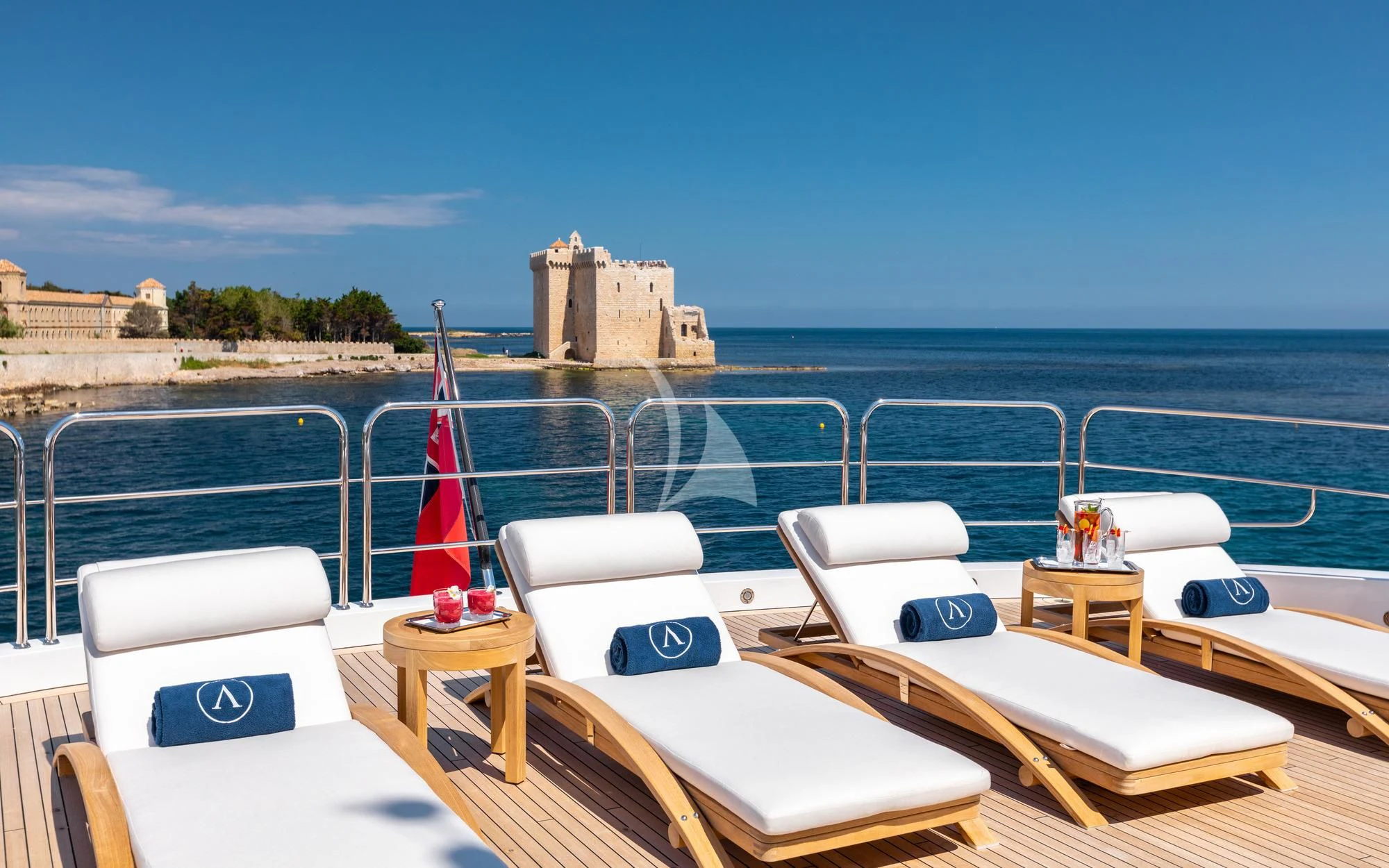a boat on the water aboard ARADOS Yacht for Charter