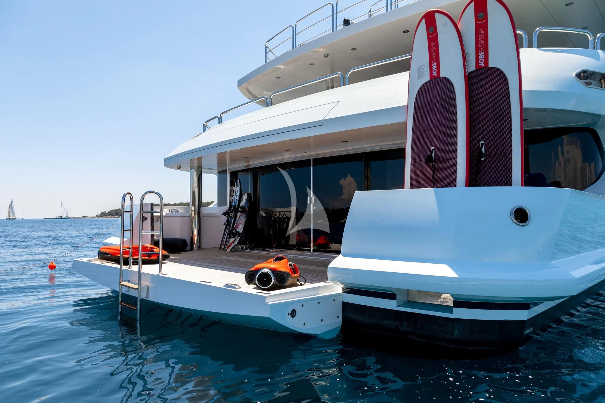 a boat on the water aboard ARADOS Yacht for Charter