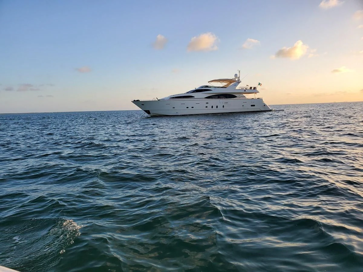 a boat in the water aboard REFLECTION Yacht for Sale