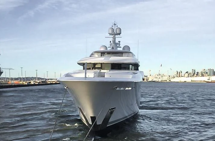 a boat in the water aboard SATORI Yacht for Sale