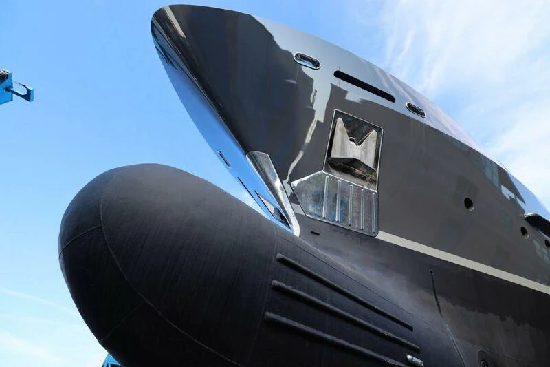 a close-up of a plane aboard SOFIA 3 Yacht for Sale