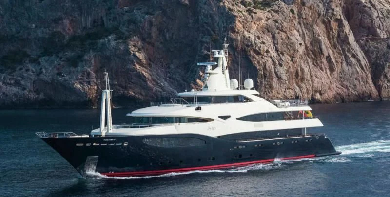 a boat on the water aboard BEOL Yacht for Sale