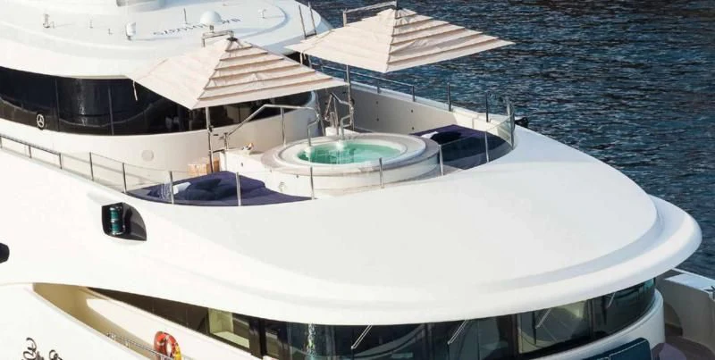 a boat on the water aboard BEOL Yacht for Sale