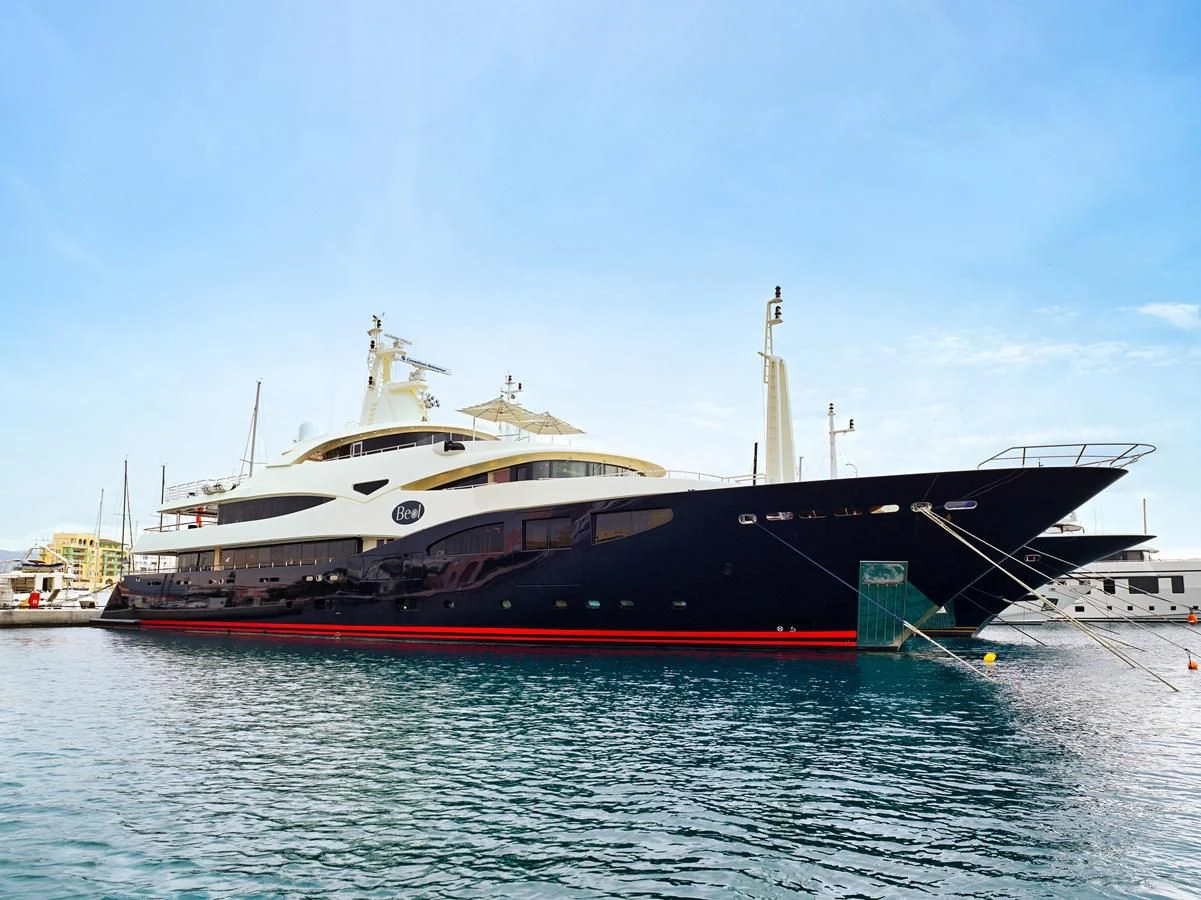 a large boat in the water aboard BEOL Yacht for Sale
