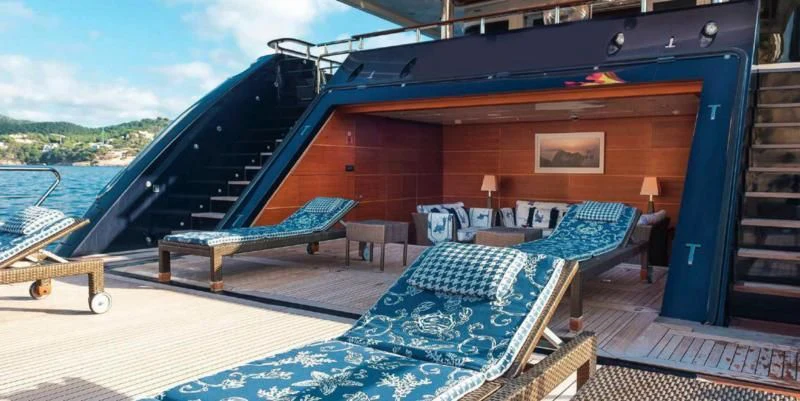 a boat on the water aboard BEOL Yacht for Sale