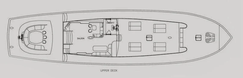 diagram, engineering drawing aboard SILVER MOON Yacht for Sale