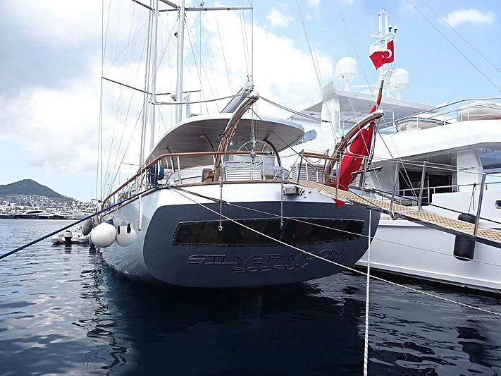 a couple of boats in the water aboard SILVER MOON Yacht for Sale