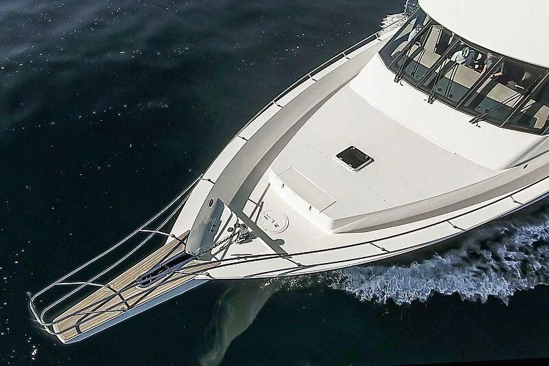 a space shuttle flying over a planet aboard ECHOES Yacht for Sale