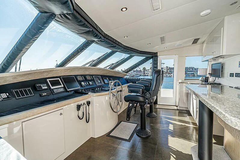 a room with a desk and a chair aboard ECHOES Yacht for Sale