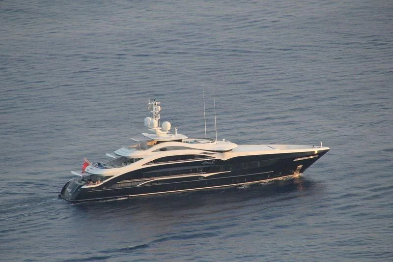 a boat in the water aboard JULIA Yacht for Sale
