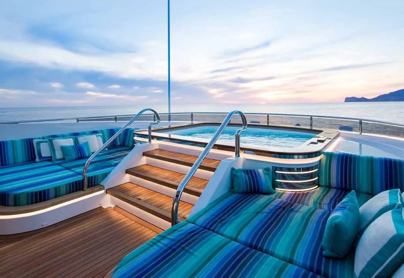 a boat on the water aboard JULIA Yacht for Sale