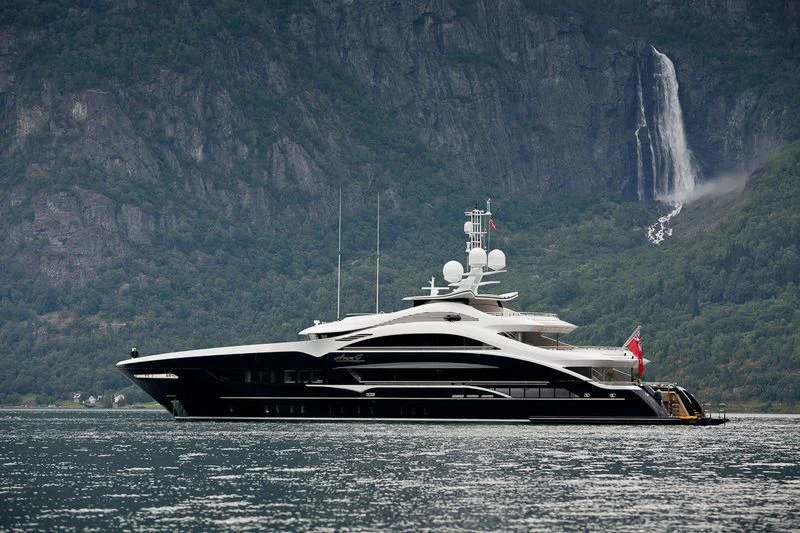 a ship in the water aboard JULIA Yacht for Sale