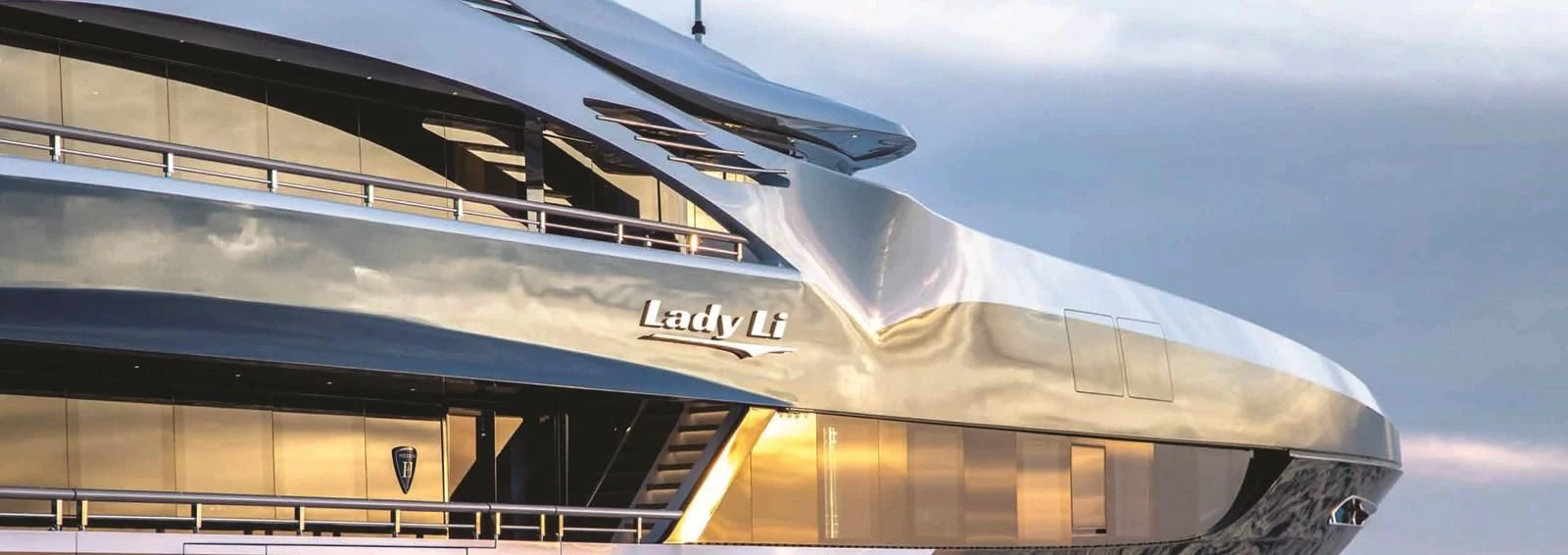 a building with a glass roof aboard JULIA Yacht for Sale