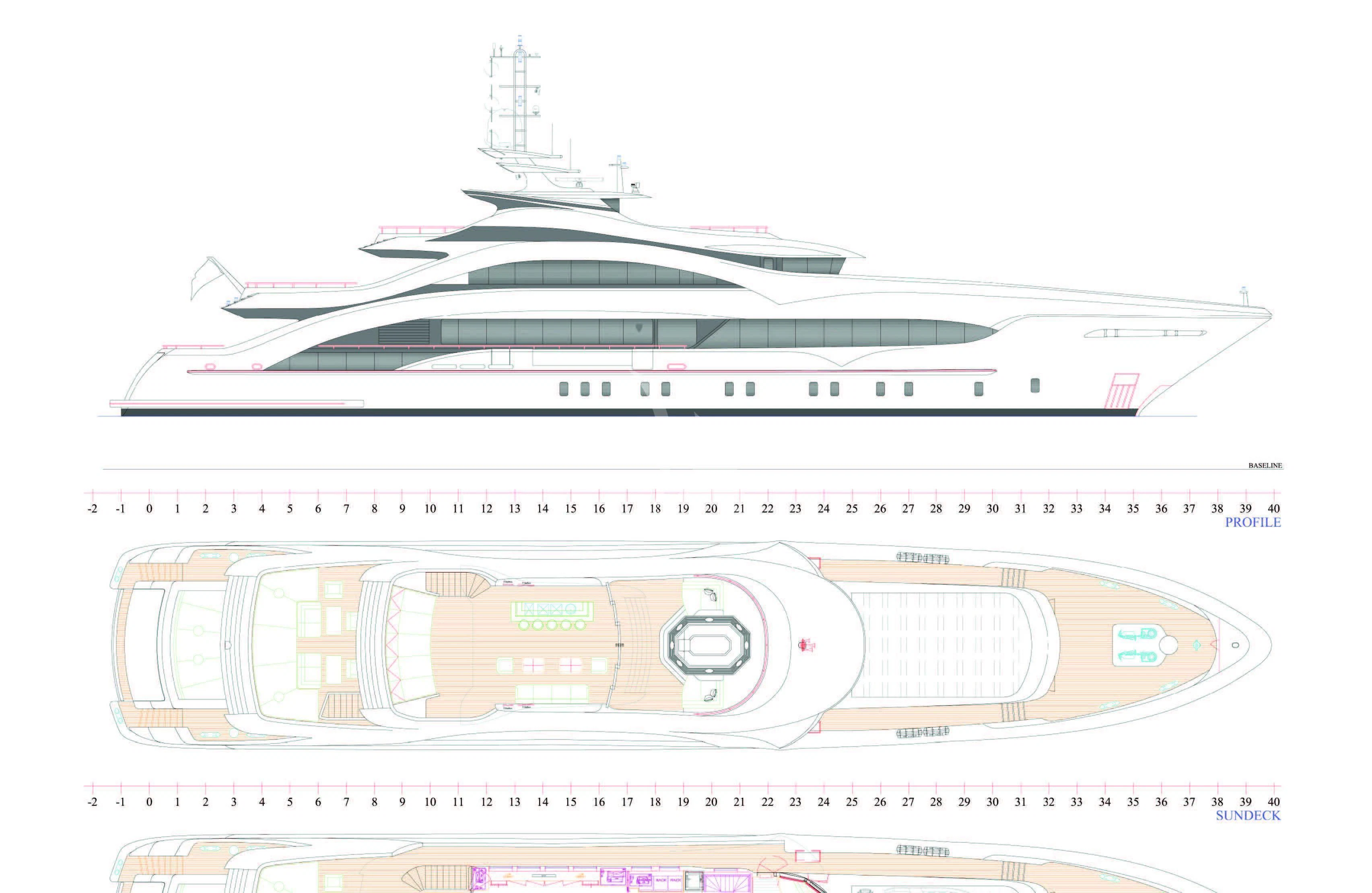 diagram aboard JULIA Yacht for Sale