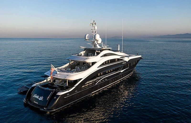 a ship in the water aboard JULIA Yacht for Sale