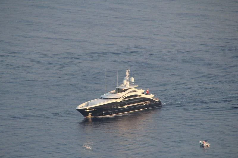 a boat in the water aboard JULIA Yacht for Sale