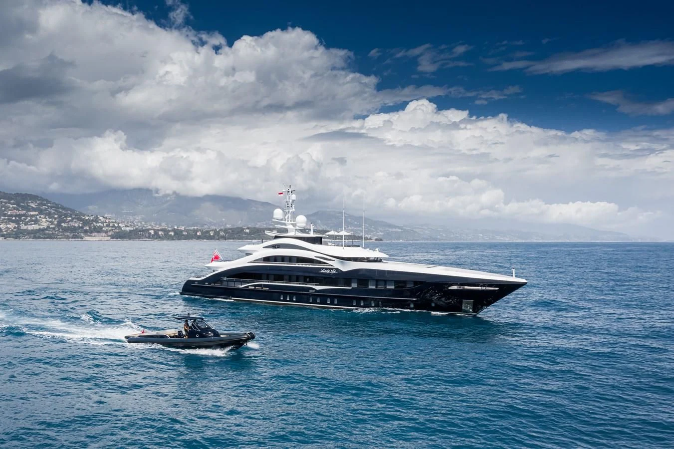 a boat and a boat in the water aboard JULIA Yacht for Sale