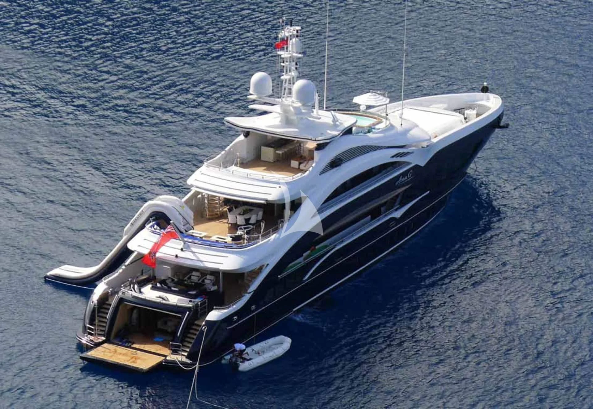 a boat on the water aboard JULIA Yacht for Sale