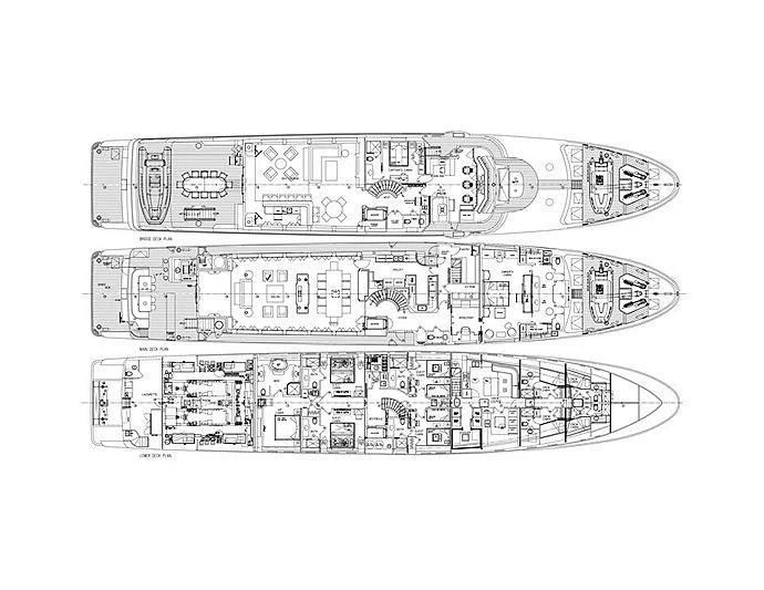 diagram aboard SILVER LINING Yacht for Sale