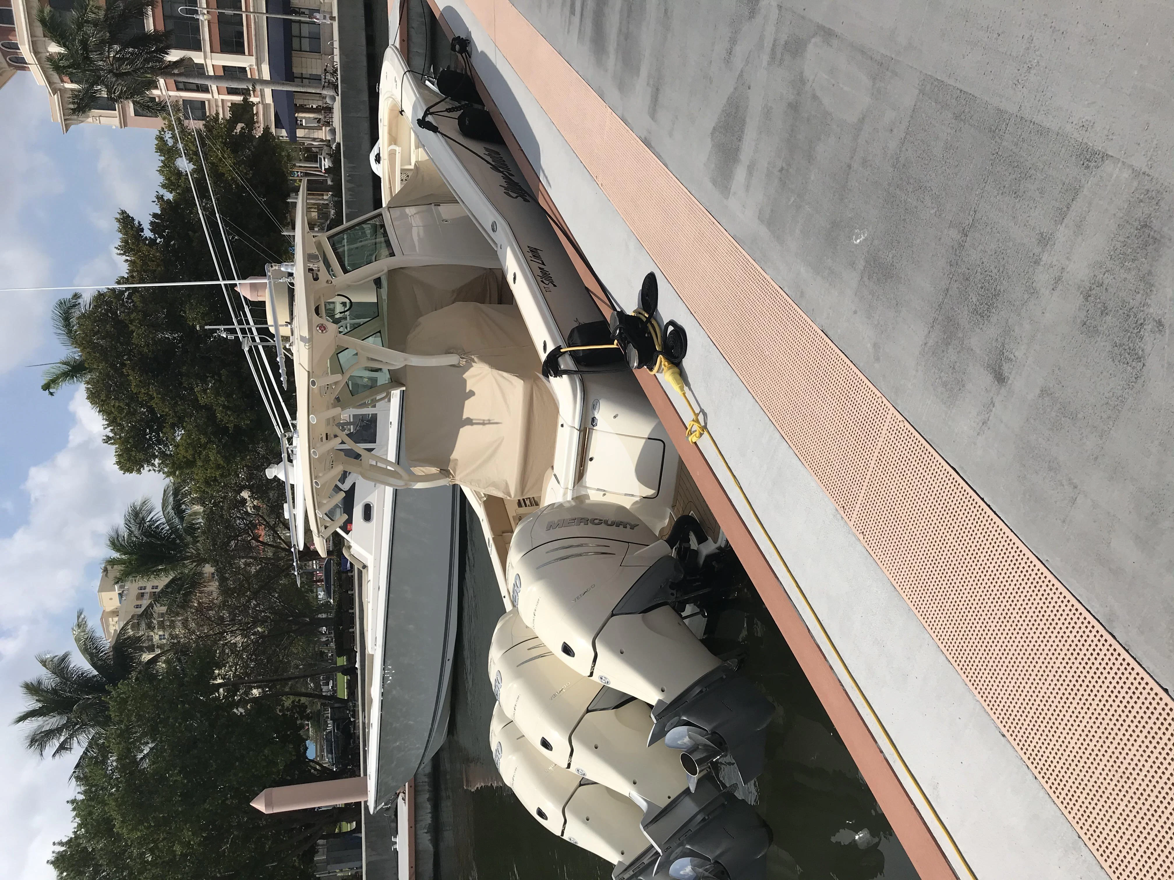a person standing on a pole aboard SILVER LINING Yacht for Sale