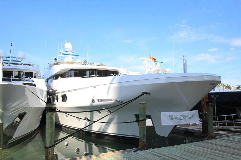 a couple of boats docked aboard SILVER LINING Yacht for Sale