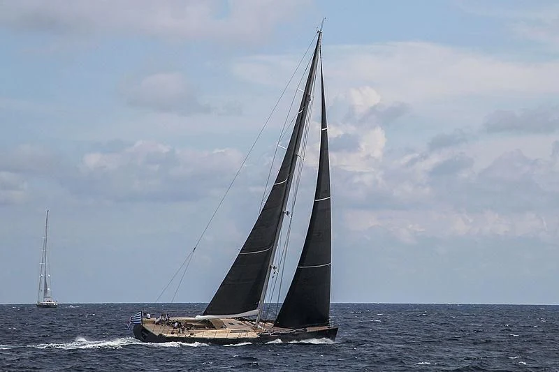a sailboat on the water aboard BARONG D Yacht for Sale