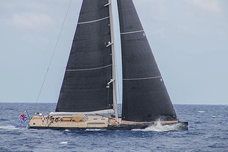 a sailboat on the water aboard BARONG D Yacht for Sale