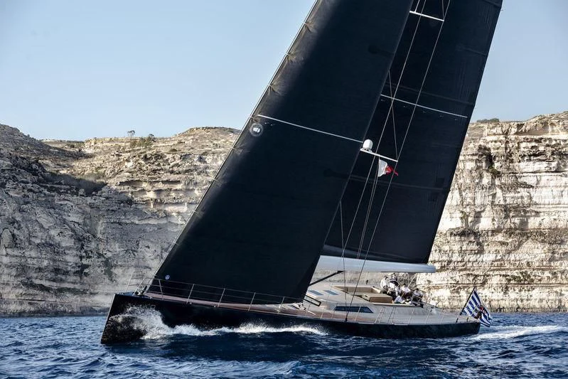 a sailboat on the water aboard BARONG D Yacht for Sale