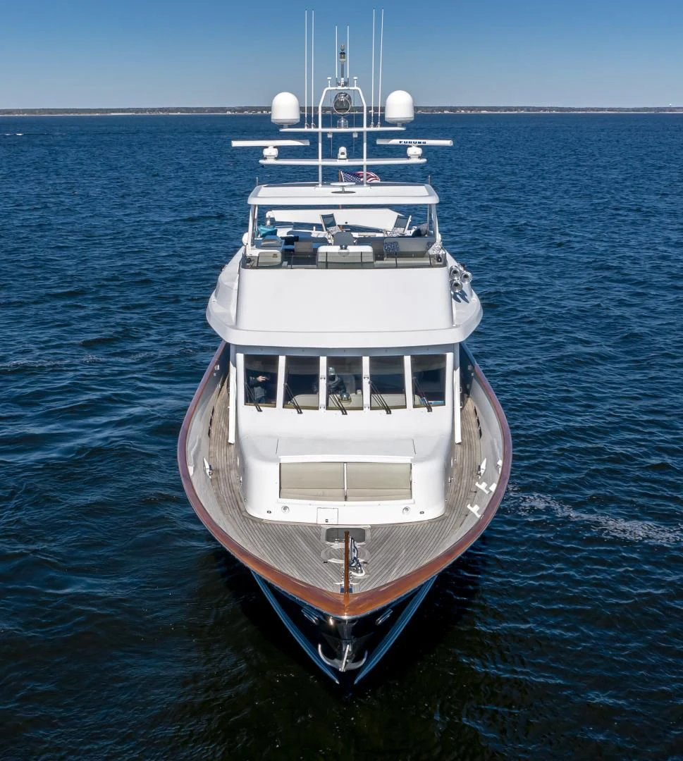 a boat in the water aboard CHECKERS Yacht for Sale