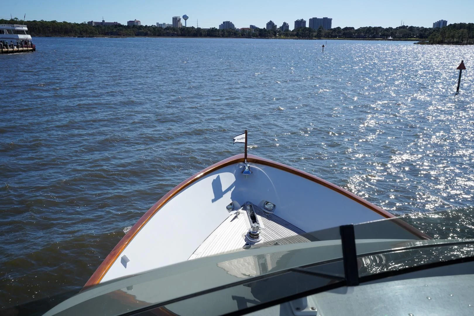 a boat on the water aboard CHECKERS Yacht for Sale