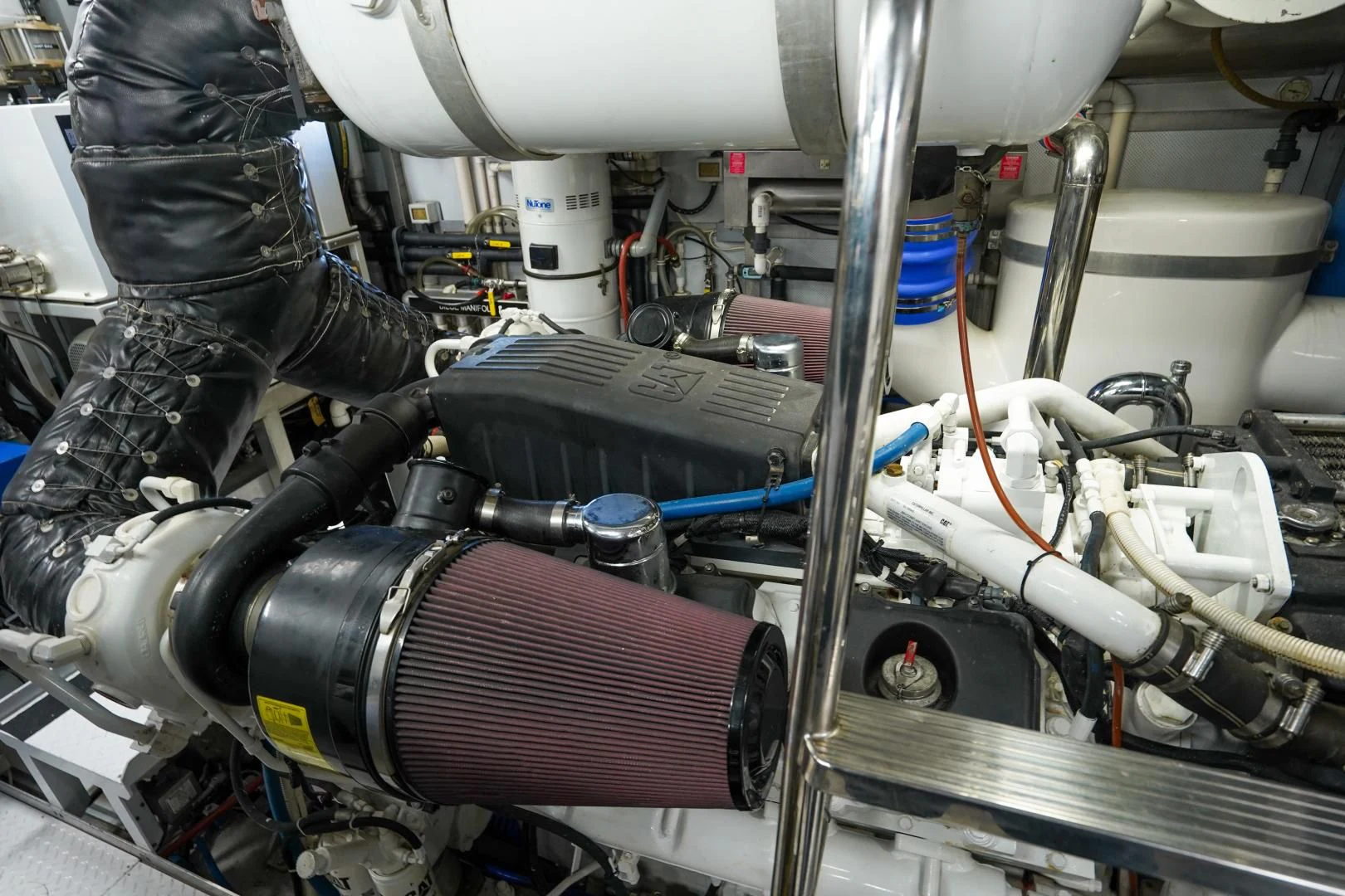 a machine with a machine aboard CHECKERS Yacht for Sale