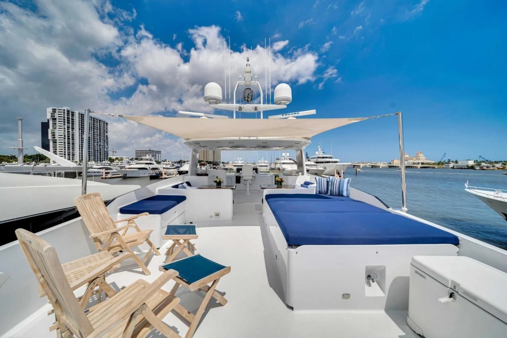 a boat on a body of water aboard CHECKERS Yacht for Sale