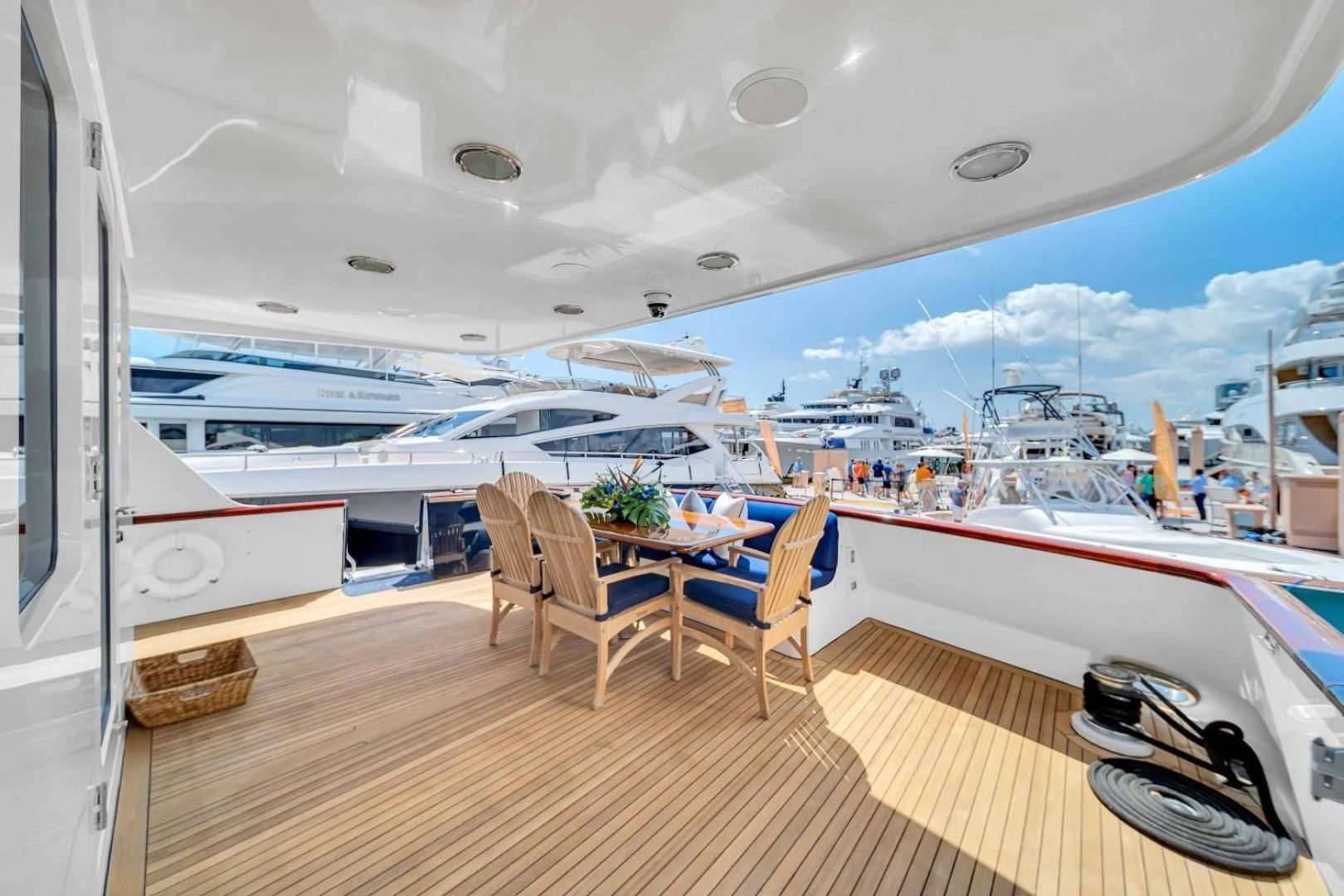 a boat on the water aboard CHECKERS Yacht for Sale