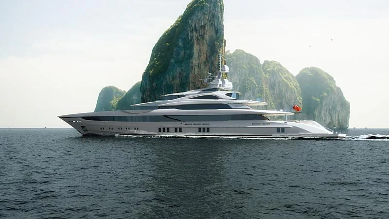 a boat in the water aboard AL REEM Yacht for Sale