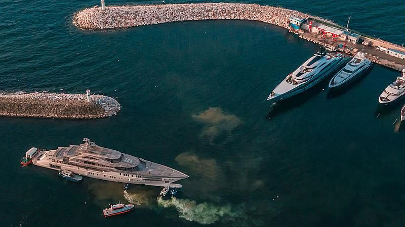 boats in the water aboard AL REEM Yacht for Sale