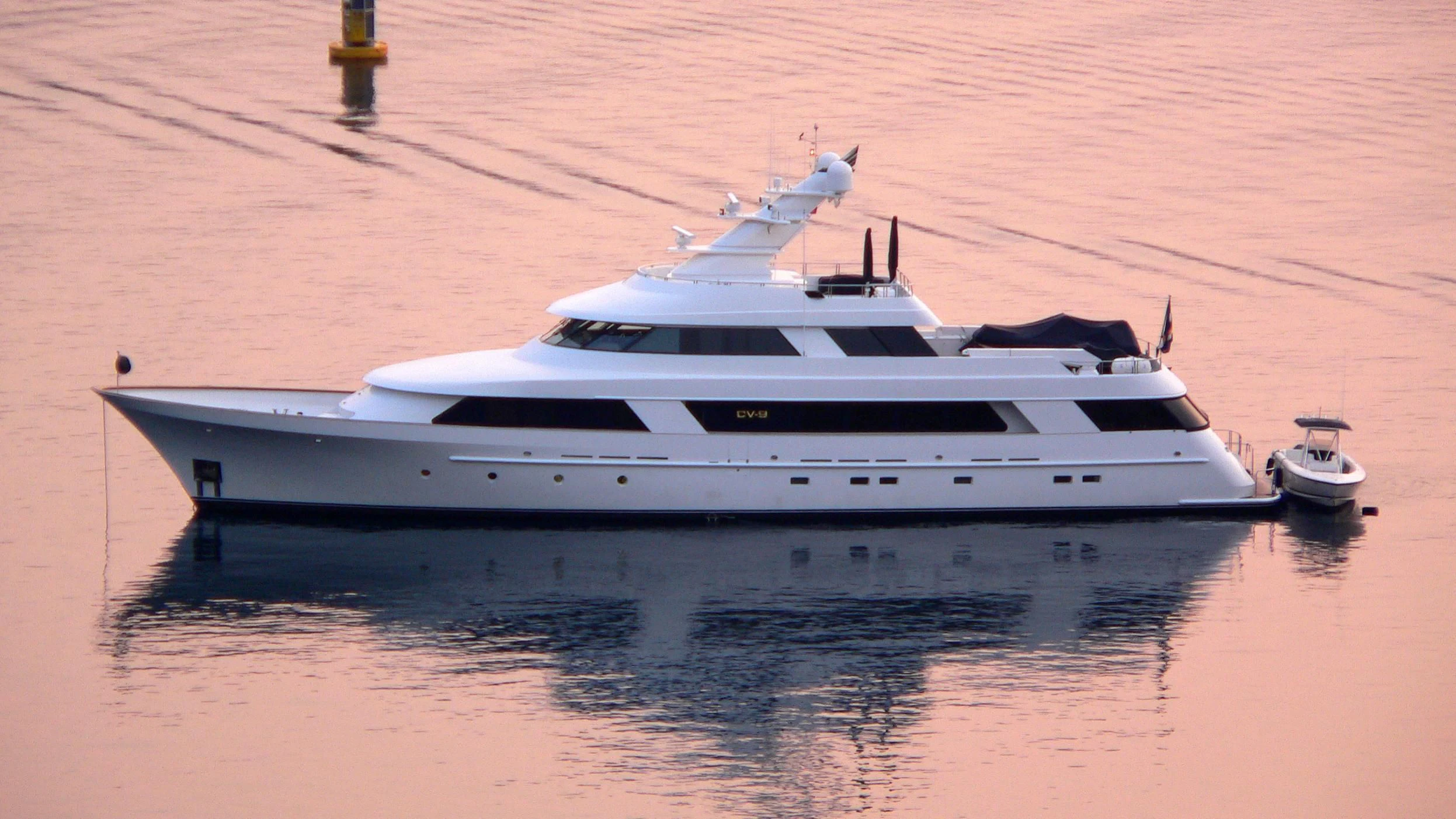 a boat on the water aboard CV-9 Yacht for Sale