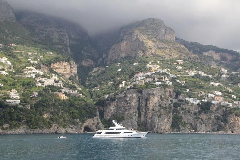 a boat on the water aboard CV-9 Yacht for Sale