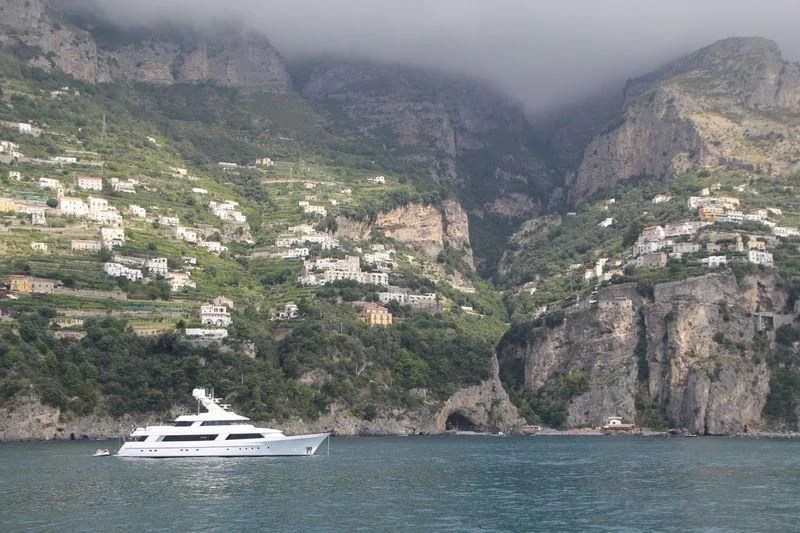 a boat on the water aboard CV-9 Yacht for Sale