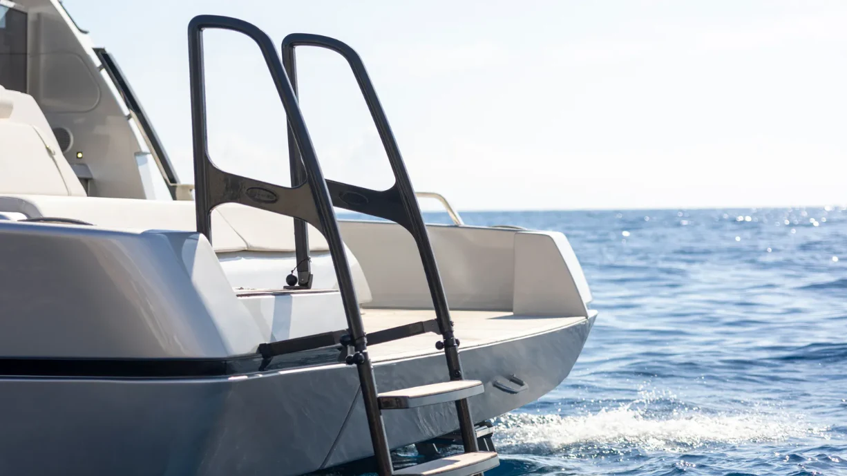 a boat on the water aboard RIVA 102/19 Yacht for Sale
