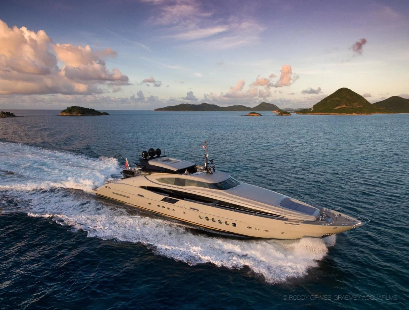 a boat on the water aboard AQUANOVA Yacht for Sale