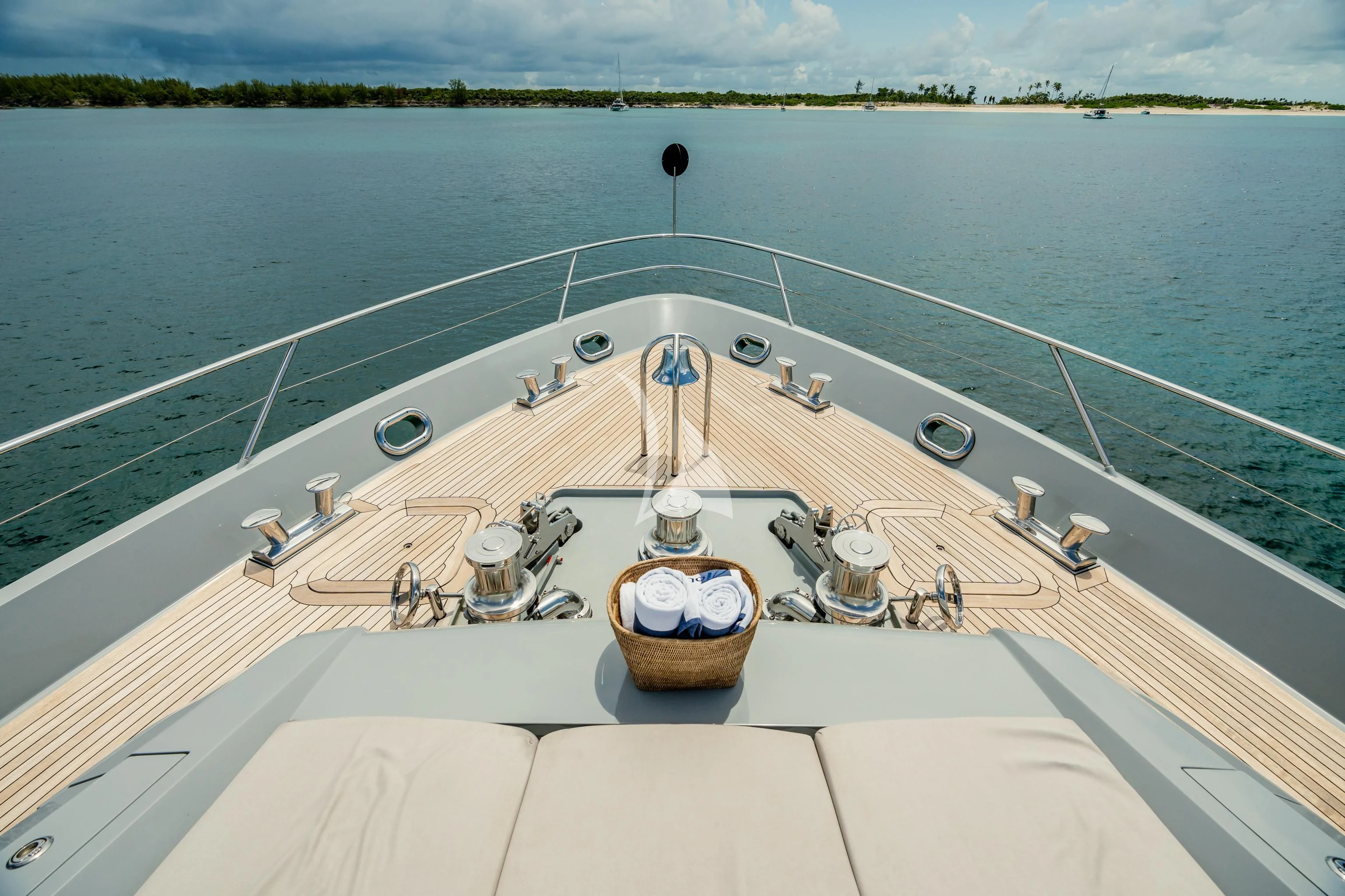 a boat on the water aboard AQUANOVA Yacht for Sale