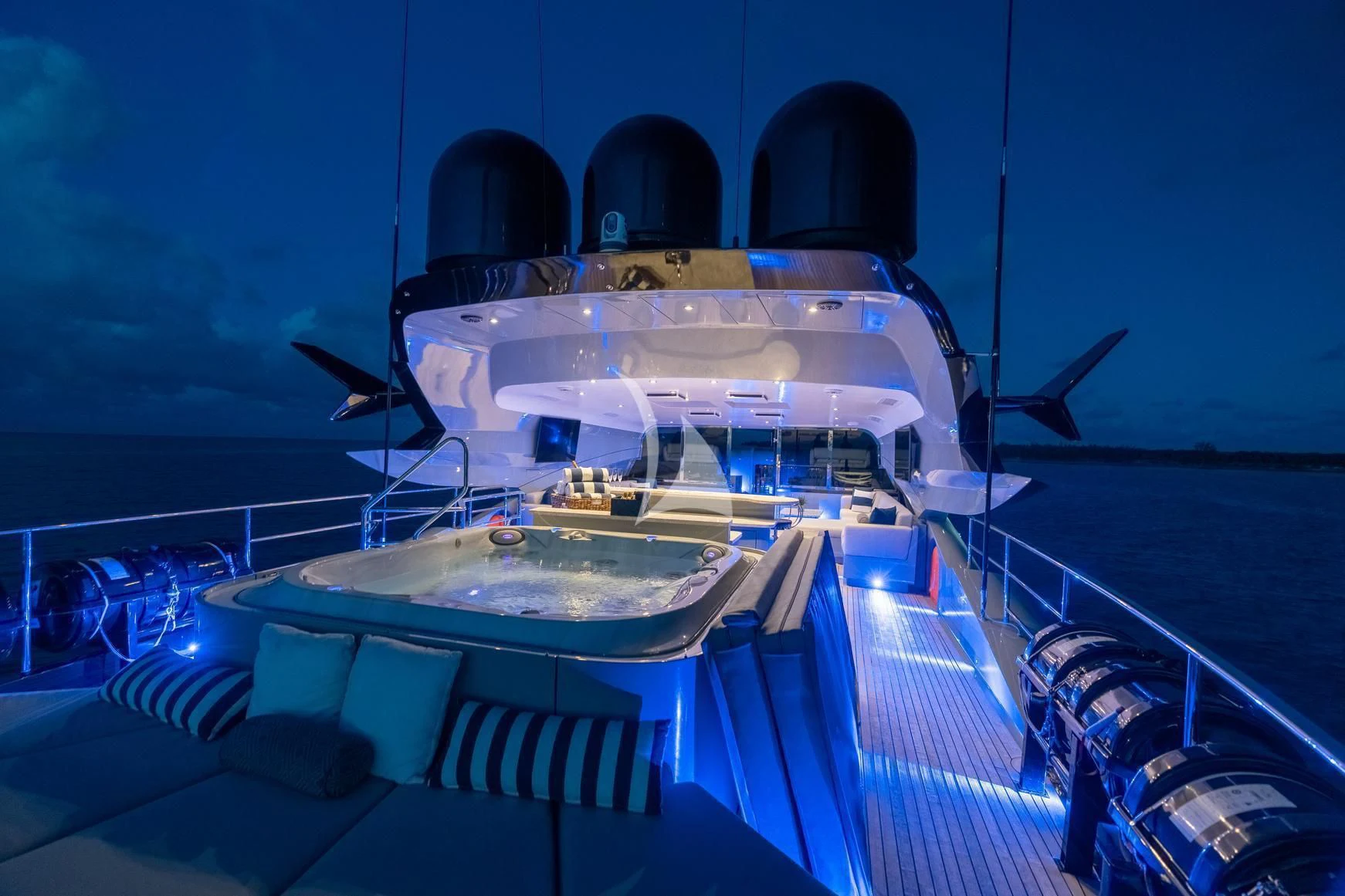 a boat on the water aboard AQUANOVA Yacht for Sale