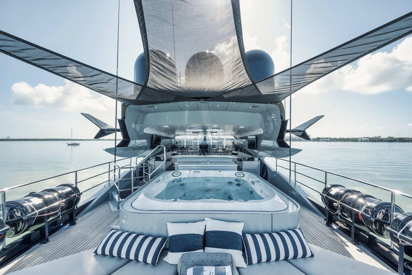 a boat on the water aboard AQUANOVA Yacht for Sale