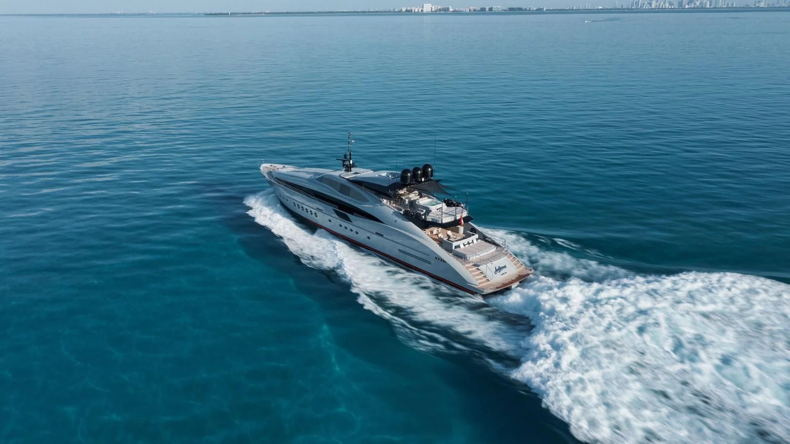 a boat in the water aboard AQUANOVA Yacht for Sale