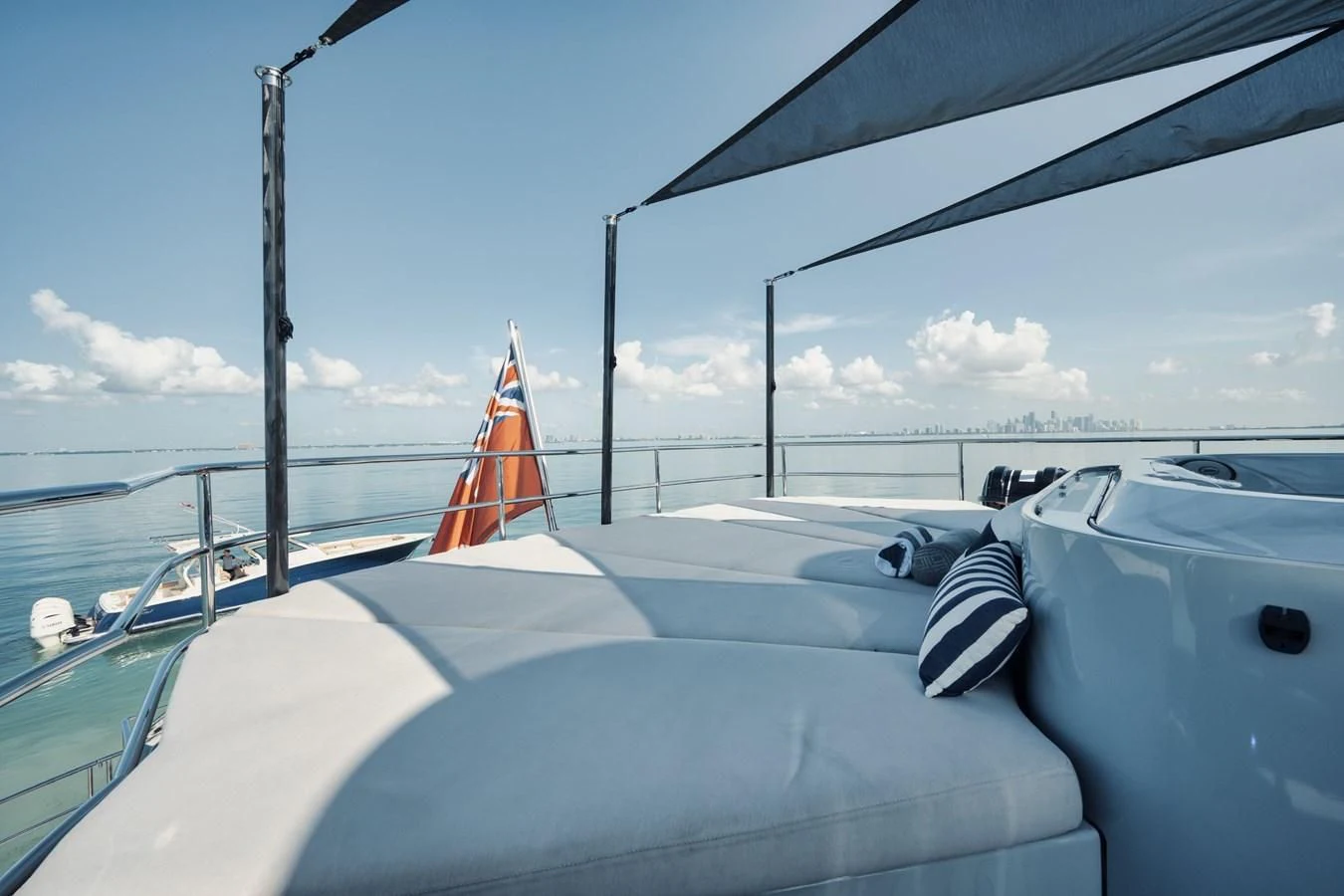 a boat on the water aboard AQUANOVA Yacht for Sale
