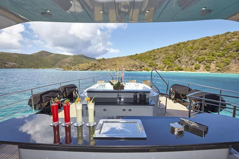 a boat on the water aboard AQUANOVA Yacht for Sale