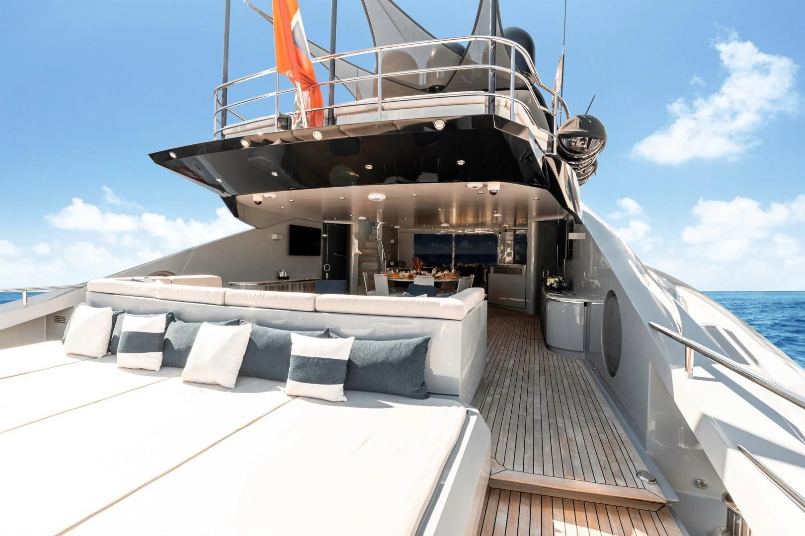 a boat on the water aboard AQUANOVA Yacht for Sale