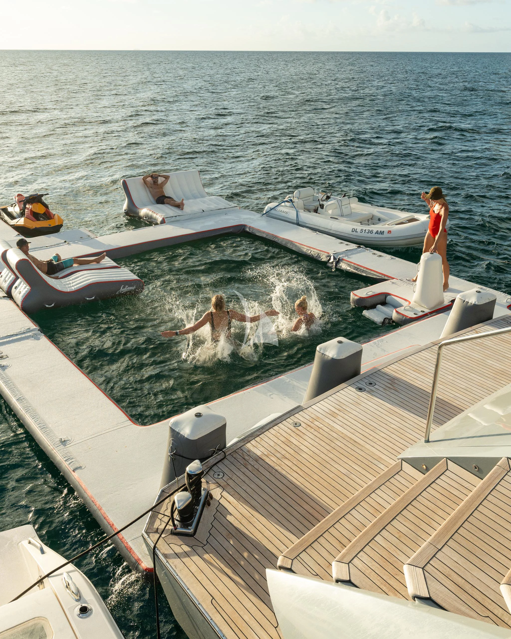 people on a boat aboard AQUANOVA Yacht for Sale