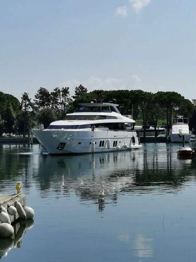 a boat on the water aboard MUMA Yacht for Sale